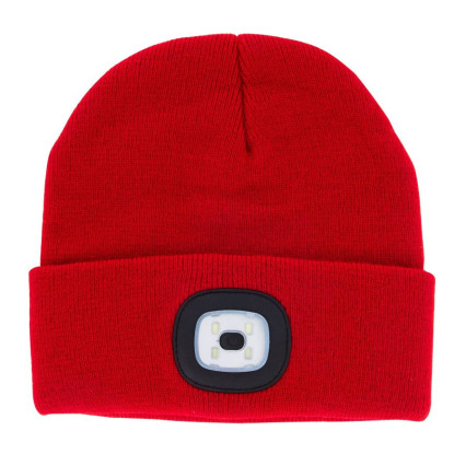 Night Scope Rechargeable LED Beanie - Red
