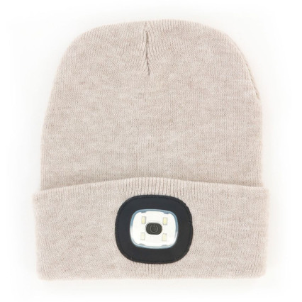 Night Scope Brightside Rechargeable LED Beanie - Oat
