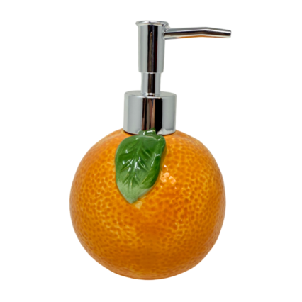 Ceramic Orange Soap Pump