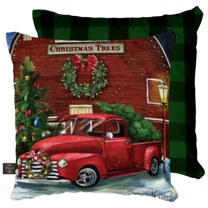 18" Christmas Tree Farm Outdoor/Indoor Pillow