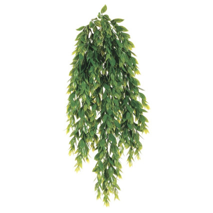 25.5" Plastic Flaming Grass Hanging Bush