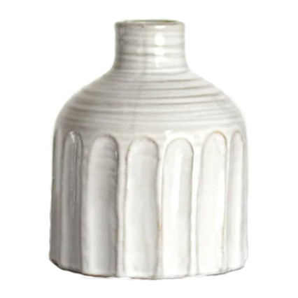 6" Bud Vase - Off White