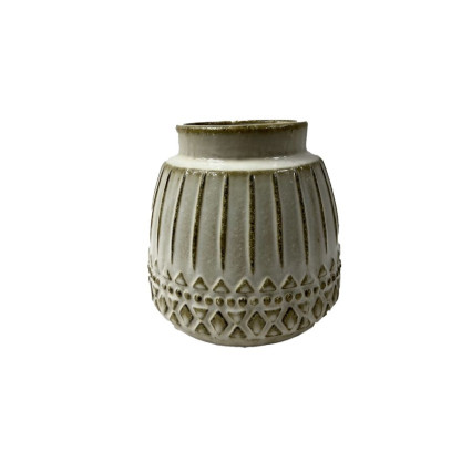 Decorative Geometric Pattern Ceramic Vase