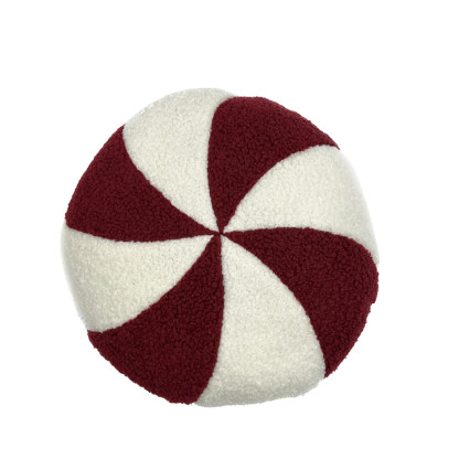 10" Peppermint Round Indoor Pillow