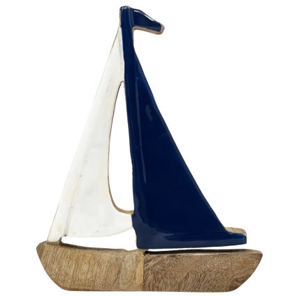 Wood and Resin Sail Boat