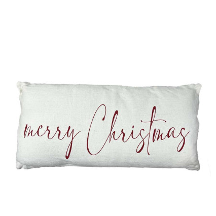 30" Merry Christmas Rectangle Pillow