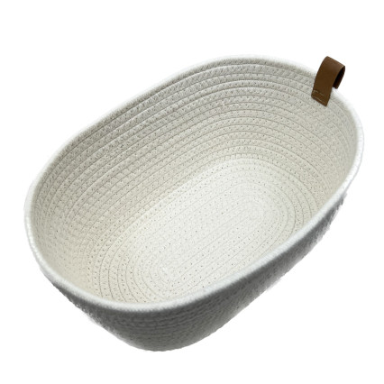 12.5" Large Ivory Basket