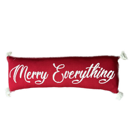 32" Red Merry Everything Indoor Pillow