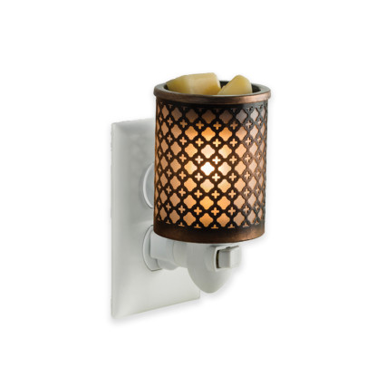 Pluggable Wall Fragrance Warmer-Moroccan Metal