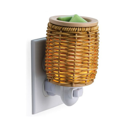 Pluggable Fragrance Warmer- Wicker Lantern