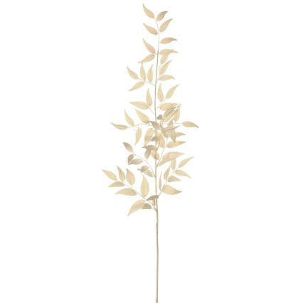 36" Italian Ruscus Leaf Spray - Cream