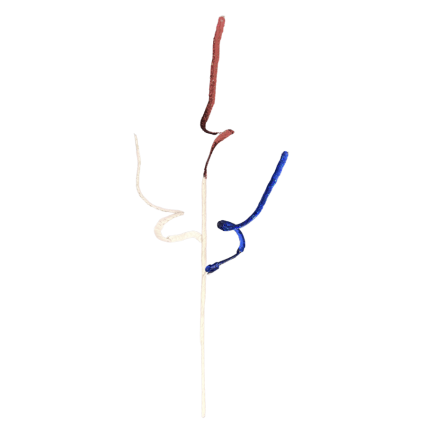 13.5" Curly Patriotic Sequin Pick