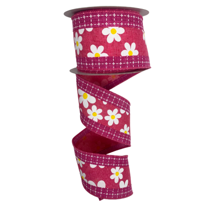 2.5 x 10yd Pink Daisy