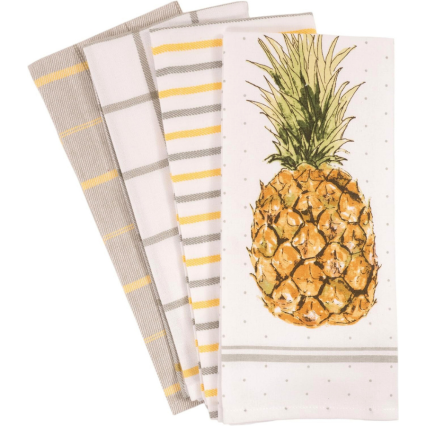 4 Pack Pineapple Kitchen Towels