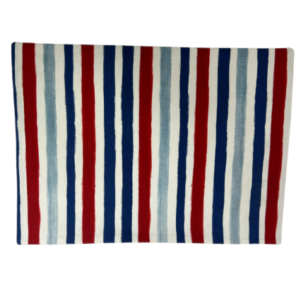 Stripped Place Mat- Red White and Blue