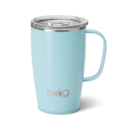 18oz Travel Mug - Aquamarine