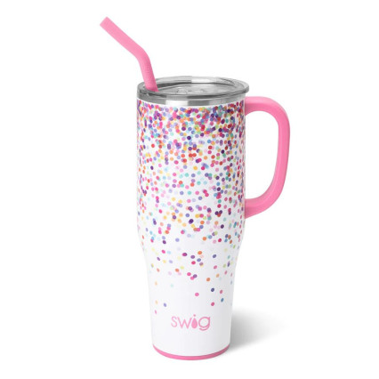 40oz Mega Travel Mug- Confetti