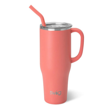 40oz Mega Travel Mug-Coral