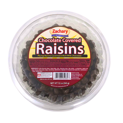 Zachary Chocolate Covered Raisins - 12oz