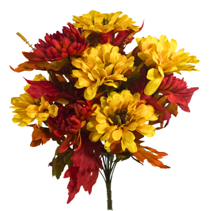 17" Fall Colored Blooms
