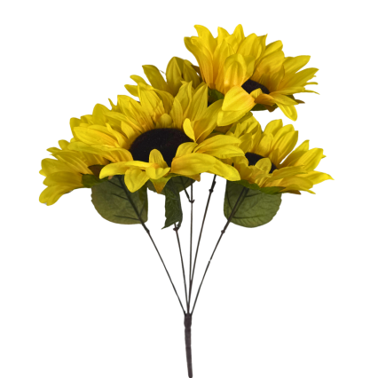 19" Sunflower Bush- Yellow