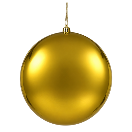6" Gold Shiny Ball Ornament