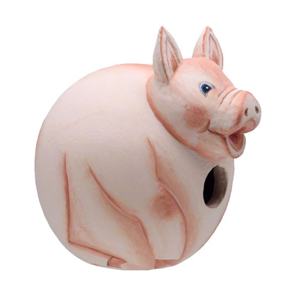 7"x17" Pig Gord O Birdhouse