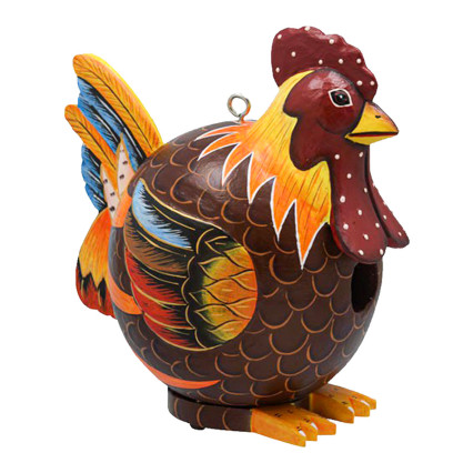 9"x17" Rooster Gord O Birdhouse