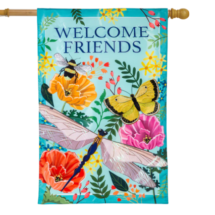 Greenhouse Garden Welcome House Flag