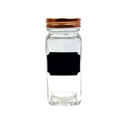 4 oz Glass Spice Jar w/ label