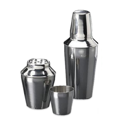 TableCraft 3 Piece Stainless Steel Bar Shaker - 16 oz.