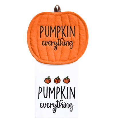 Pumpkin Everything Pot Holder & Kitchen Towel Set