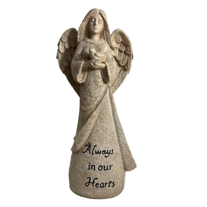 11.5" Resin Memory Angel- Always In Our Hearts