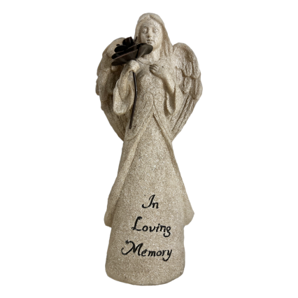 11.5"H Resin Memory Angel- In Loving Memory