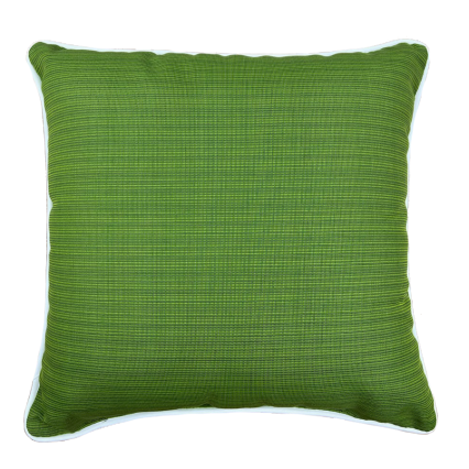 17" Natural Welt Outdoor Pillow - Grass