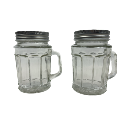 American Metalcraft MSP4 4 oz. Mason Jar Salt and Pepper Shaker Set