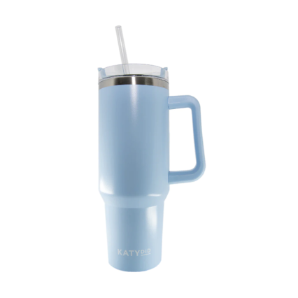 40 oz Tumbler w/Handle - Light Blue