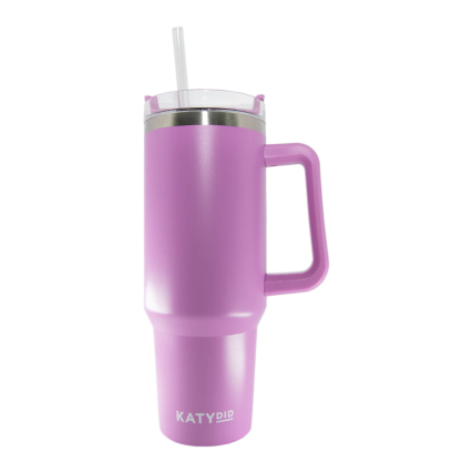40 oz Tumbler w/Handle - Orchid