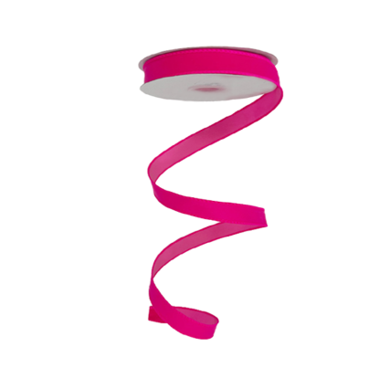 1" x 10yd Velvet Fuzz Ribbon - Hot Pink