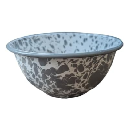 Cambridge Enamel Steel Grey Marble Bowl