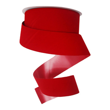 2.5" x 25yd Veltex Ribbon-Red