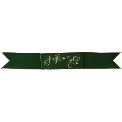 Velvet "Jingle Bells" Banner