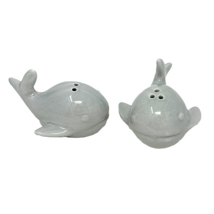 S/2 Ceramic Whale S&P