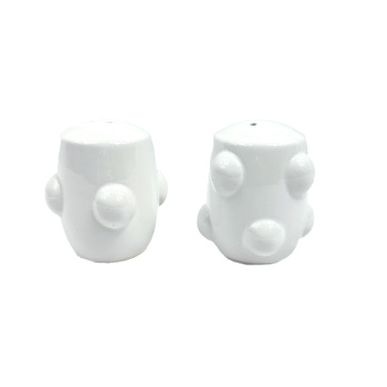 2.5" White Bubble S&P Set of 2