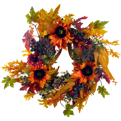 24" Fall Abundance Wreath