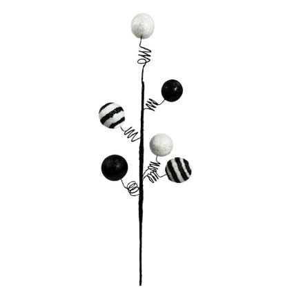 22.5" Black White Ball Pick