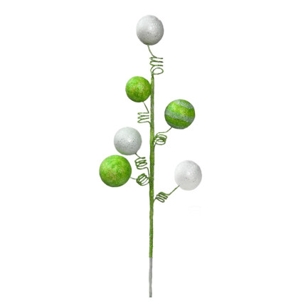 21" Lime White Ball Pick