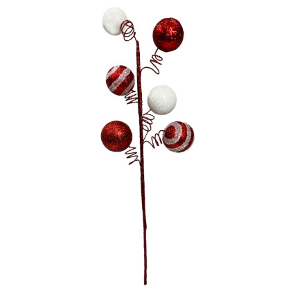 21" Red White Ball Pick