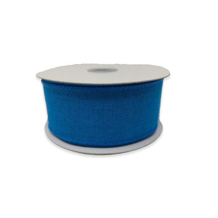 1.5" x 10Y Turquoise Canvas Ribbon