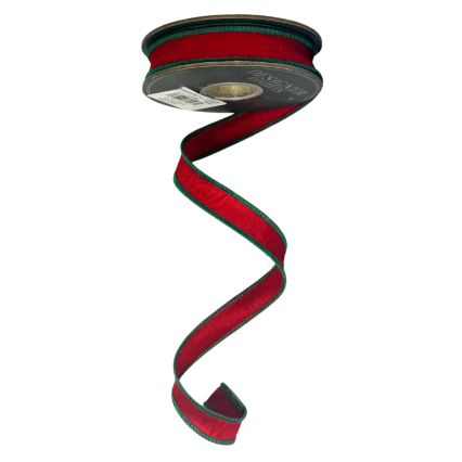 7/8" x10yd Dupioni Delight Designer Christmas Ribbon